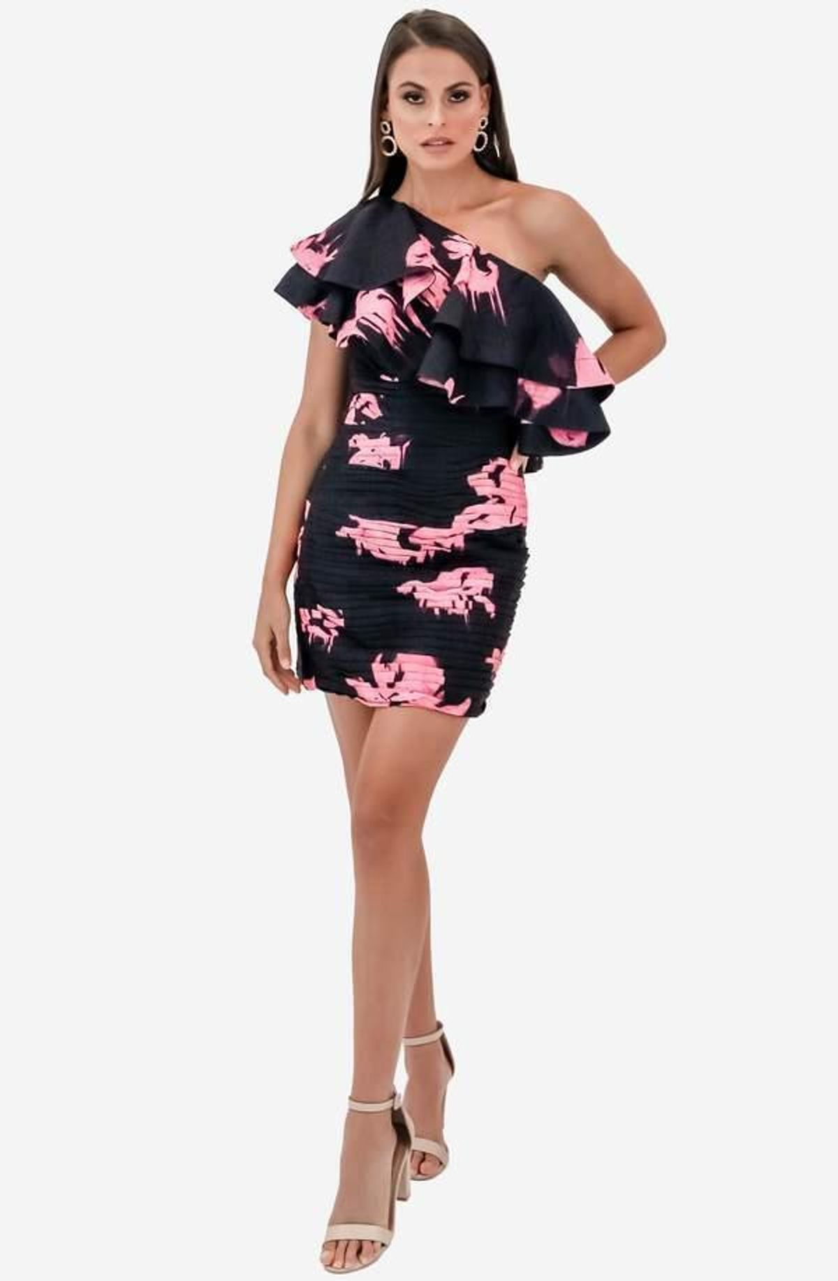 Aje Waves Mini Dress Floral Size 6 - Image 2