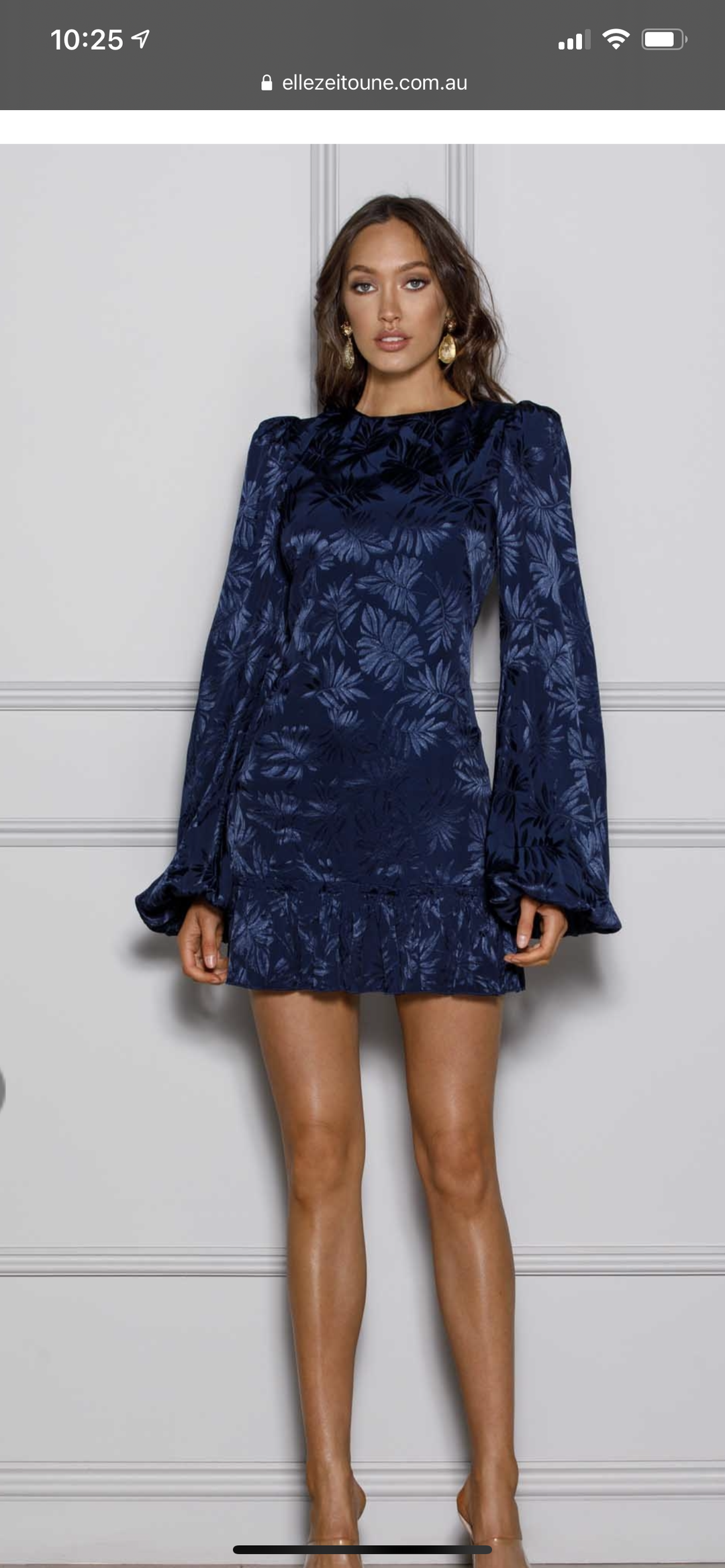 Elle Zeitoune Ellara Ink Dress Size 10 for rent on The Volte - main image