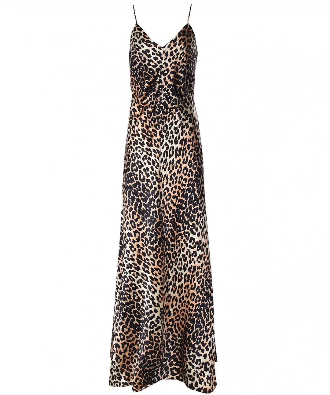 Ganni Stretch Silk Leopard Slip Dress for rent on The Volte - main image