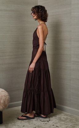 Bec & Bridge Carmen Maxi Dress Chocolate Brown Size 8 for rent on The Volte - image 2