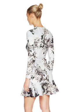 Lover Rosemary Scuba Dress Grey Floral Size 6 for rent on The Volte - image 4