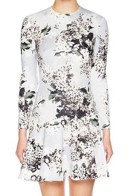 Lover Rosemary Scuba Dress Grey Floral Size 6 for rent on The Volte - image 2