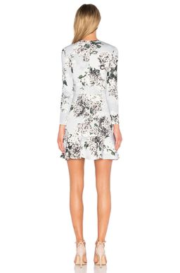 Lover Rosemary Scuba Dress Grey Floral Size 6 for rent on The Volte - image 3