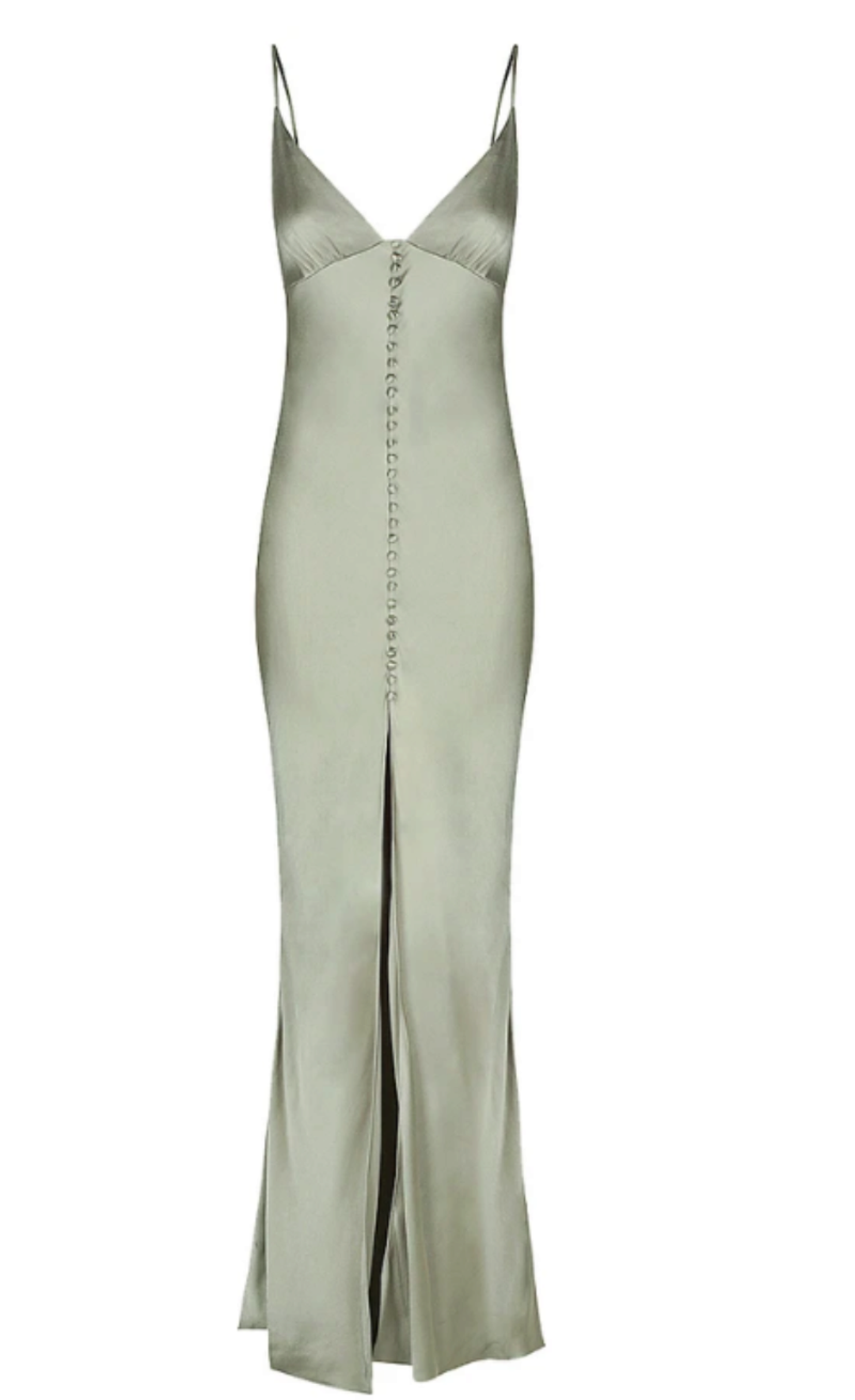 Shona Joy La Lune Bias Slip Dress in Sage for rent on The Volte - main image
