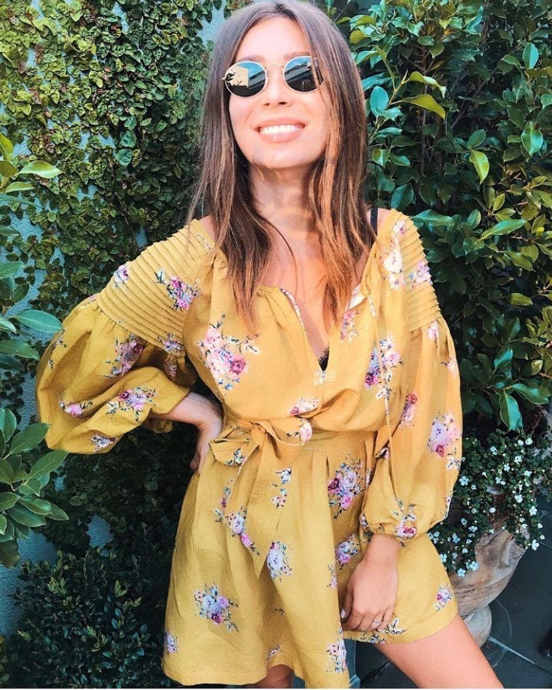 Steele - Bellflower Smock Dress Yellow Size 6 for rent on The Volte - main image