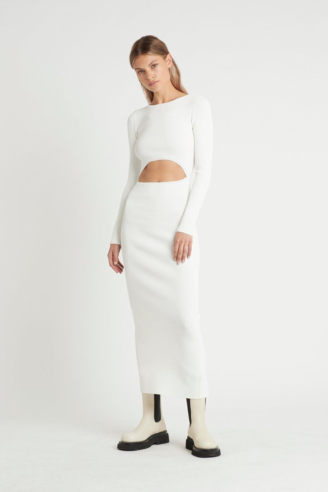 Sir The Label Celle Reversible Dress Midi White | AU 8 for rent on The Volte - main image