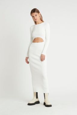 Sir The Label Celle Reversible Dress Midi White | AU 8 for rent on The Volte - image 1