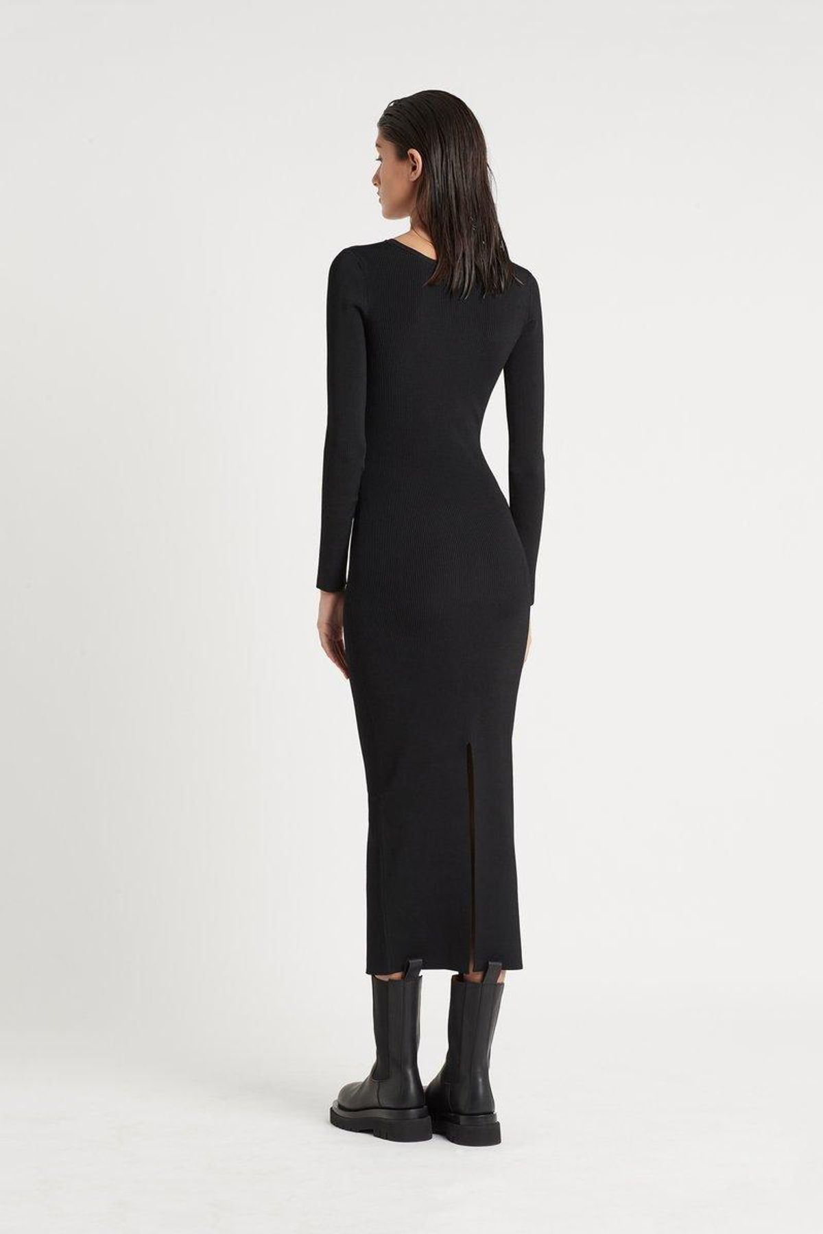 Sir The Label Celle Reversible Dress Midi Black | AU 10 - Image 3