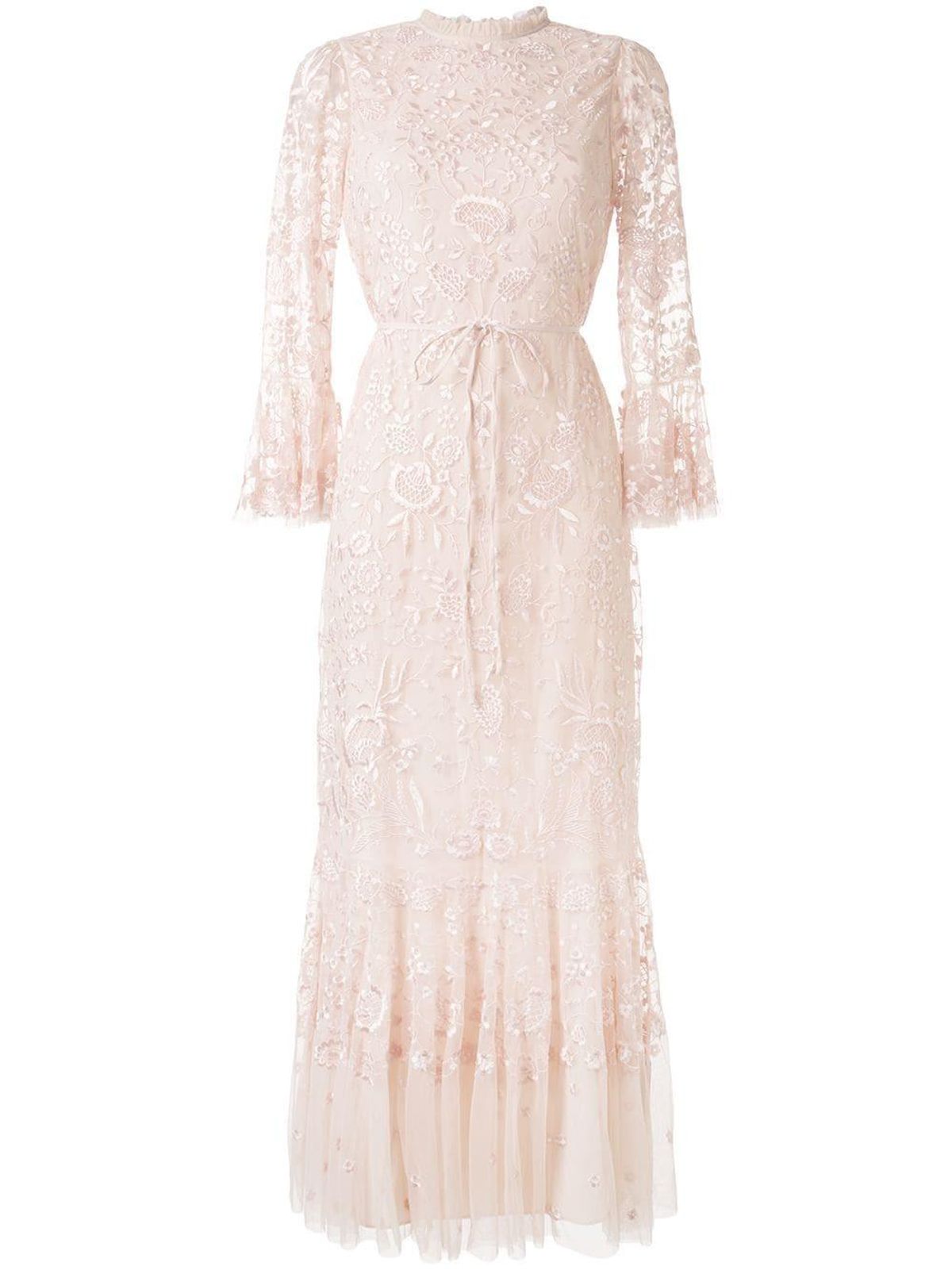 Needle & Thread sheer floral tie waist gown - Image 2