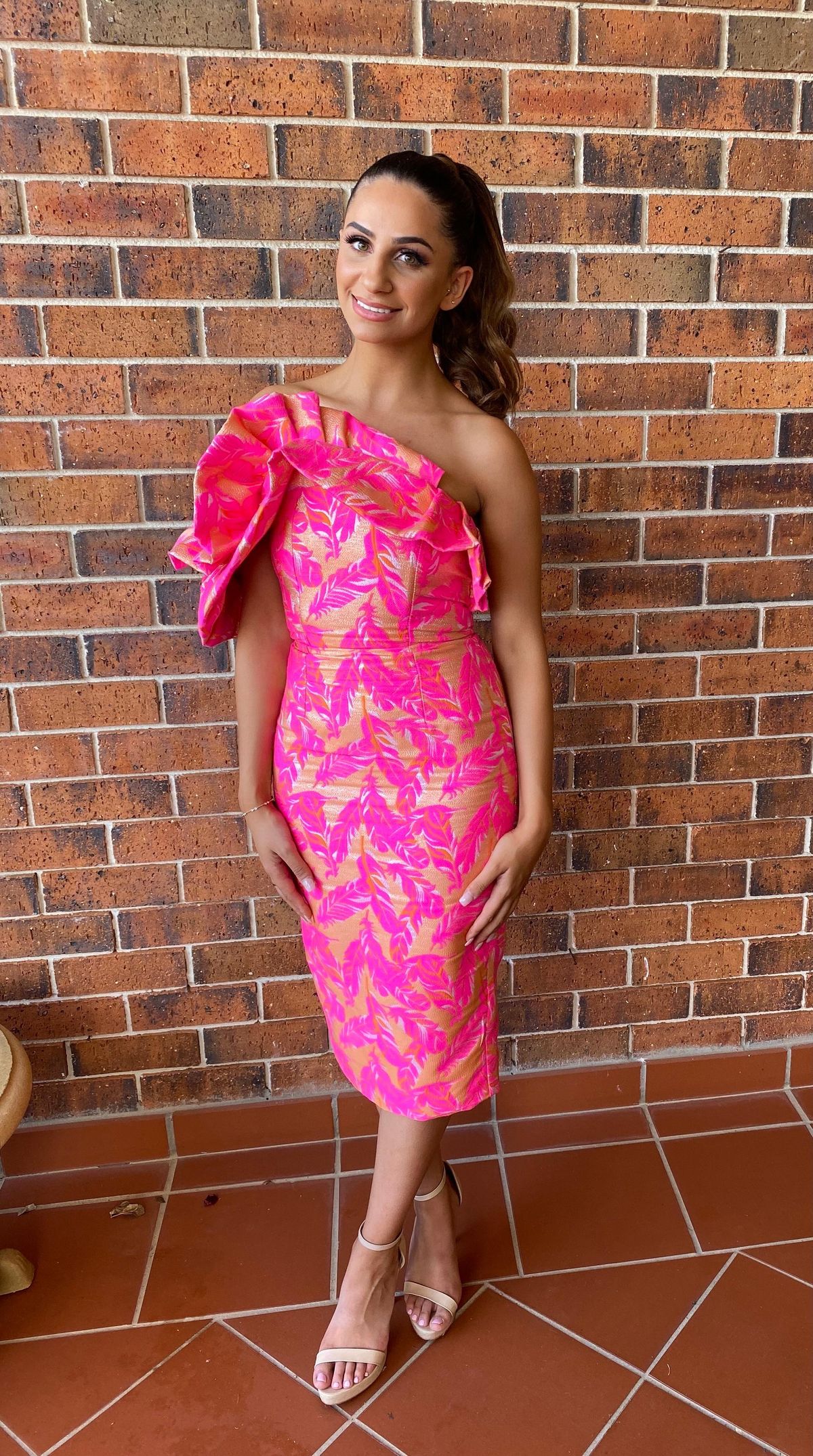 Eliya the Label Elena Dress Pink Size 6 - Image 4