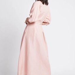 Aje Ennoble Midi Dress Pink Size 6 for rent on The Volte - image 3