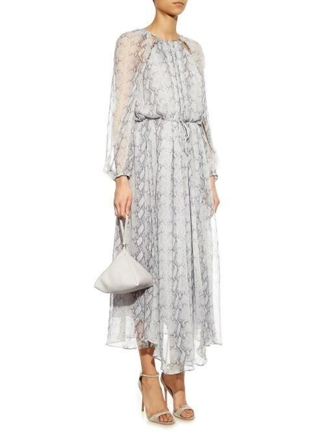 Zimmermann Silk Chiffon Dress Snake Print Size 8 for rent on The Volte - main image