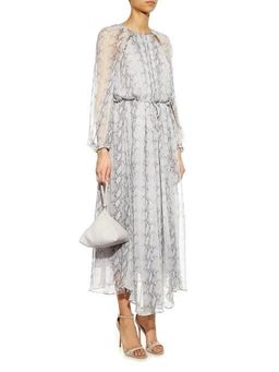 Zimmermann Silk Chiffon Dress Snake Print Size 8 for rent on The Volte - image 1