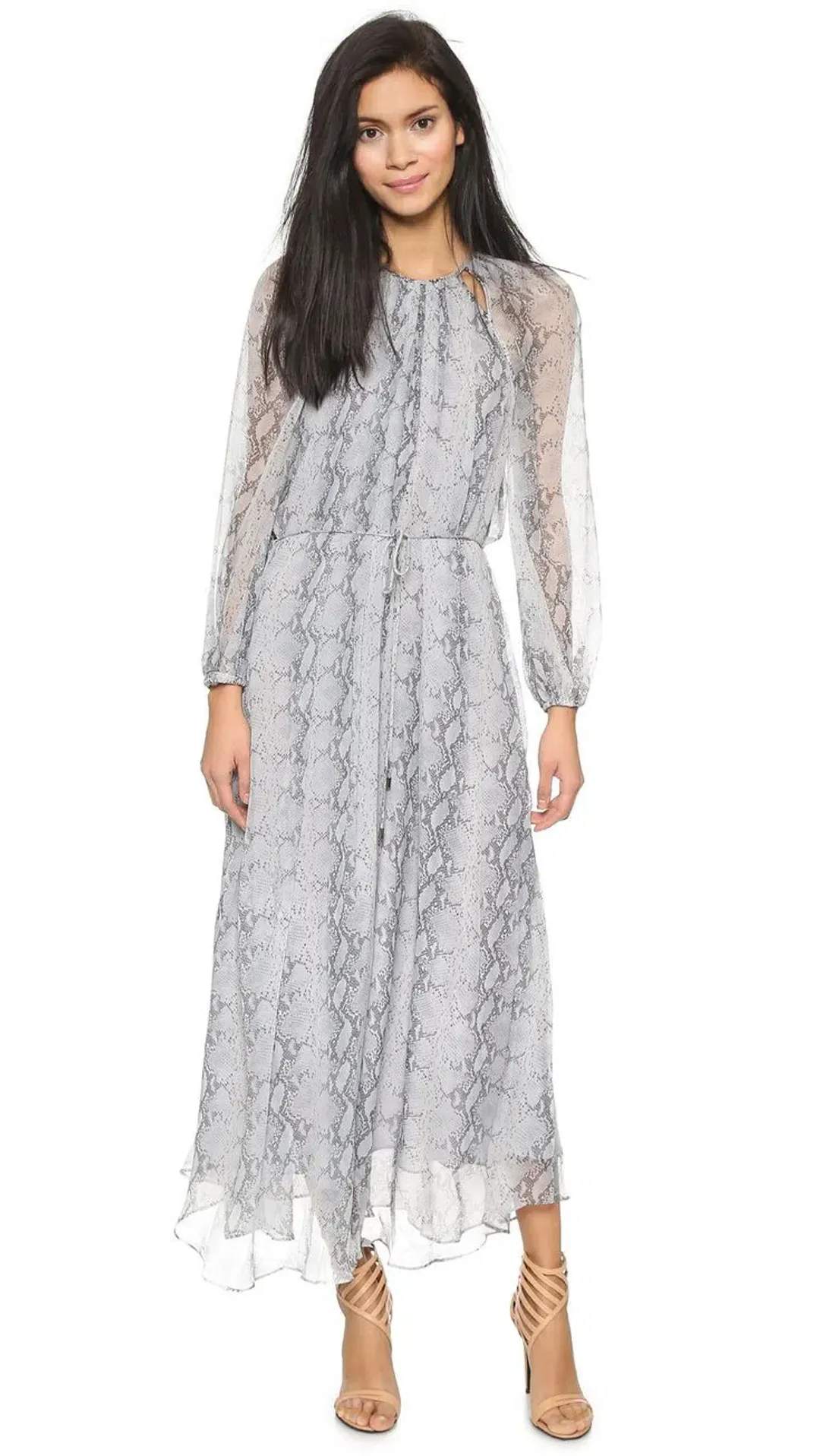 Zimmermann Silk Chiffon Dress Snake Print Size 8 for rent on The Volte - main image