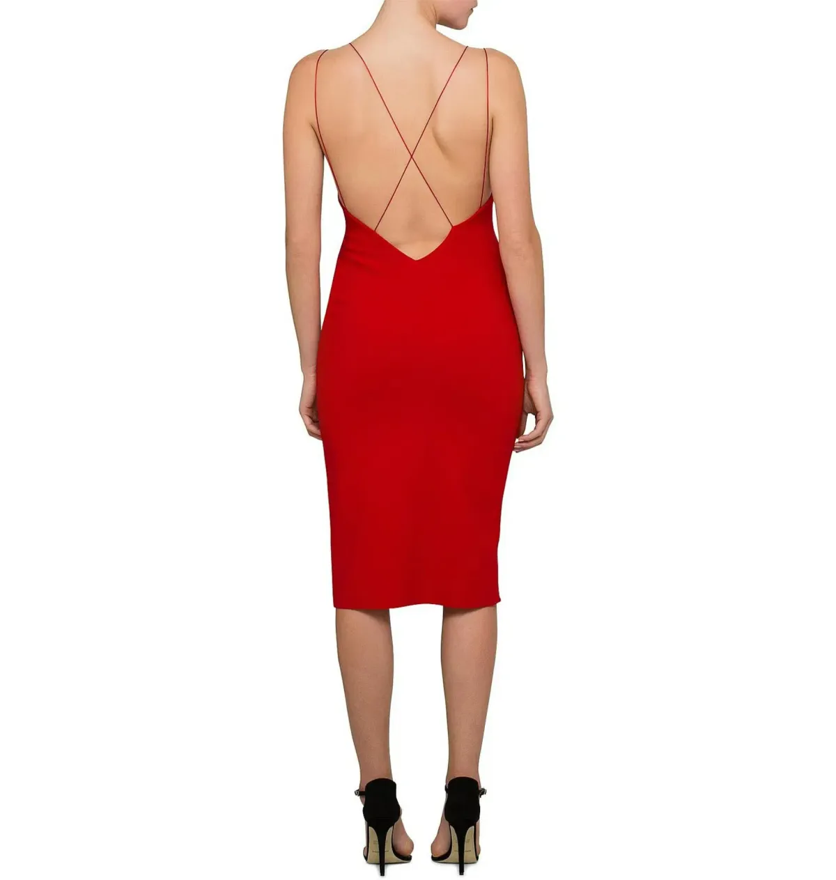 Bec & Bridge Florence Midi Dress Red Size AU 8 - Image 3