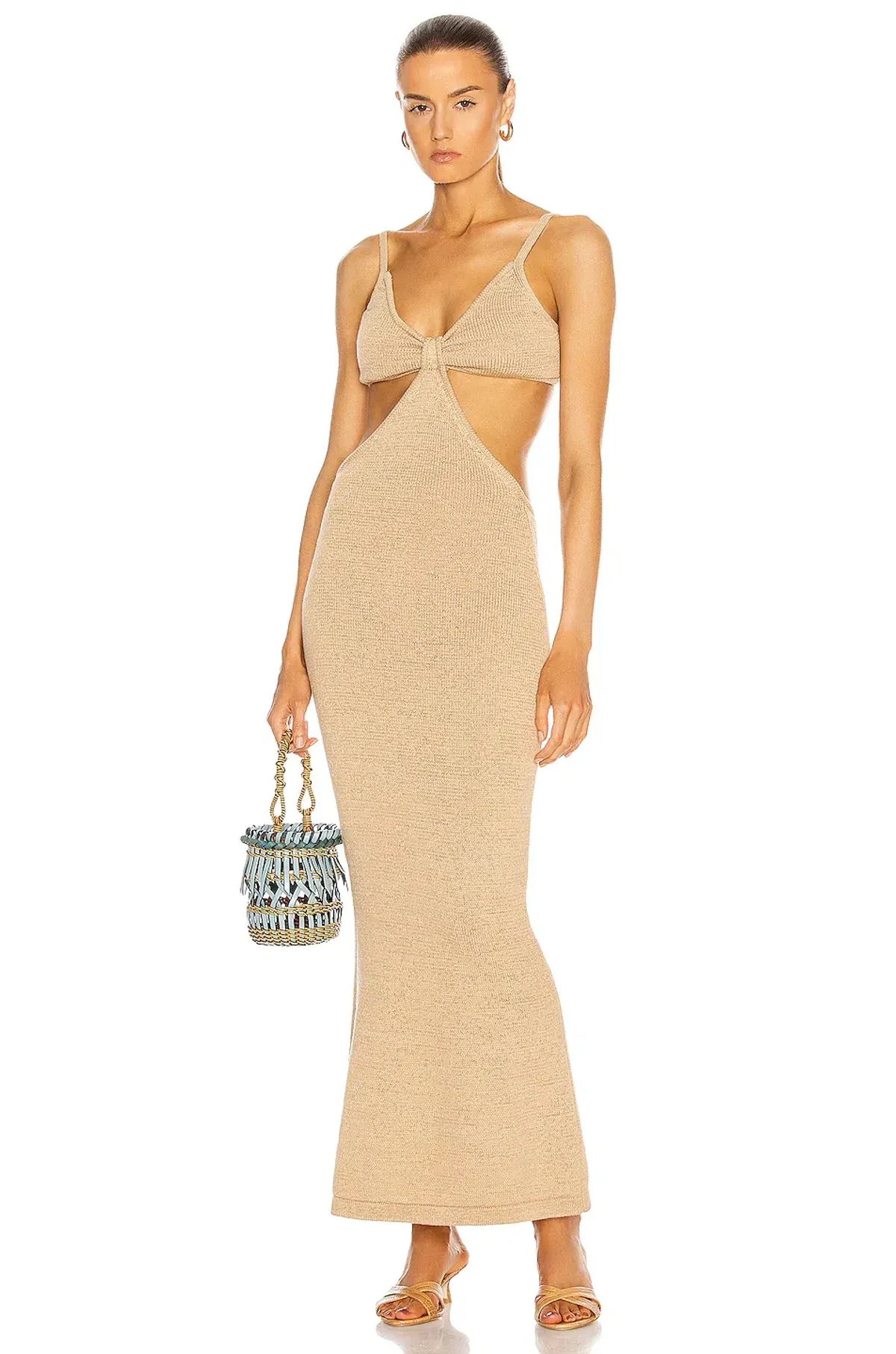 Cult Gaia Serita Knit Dress Sand Size XS - Image 1