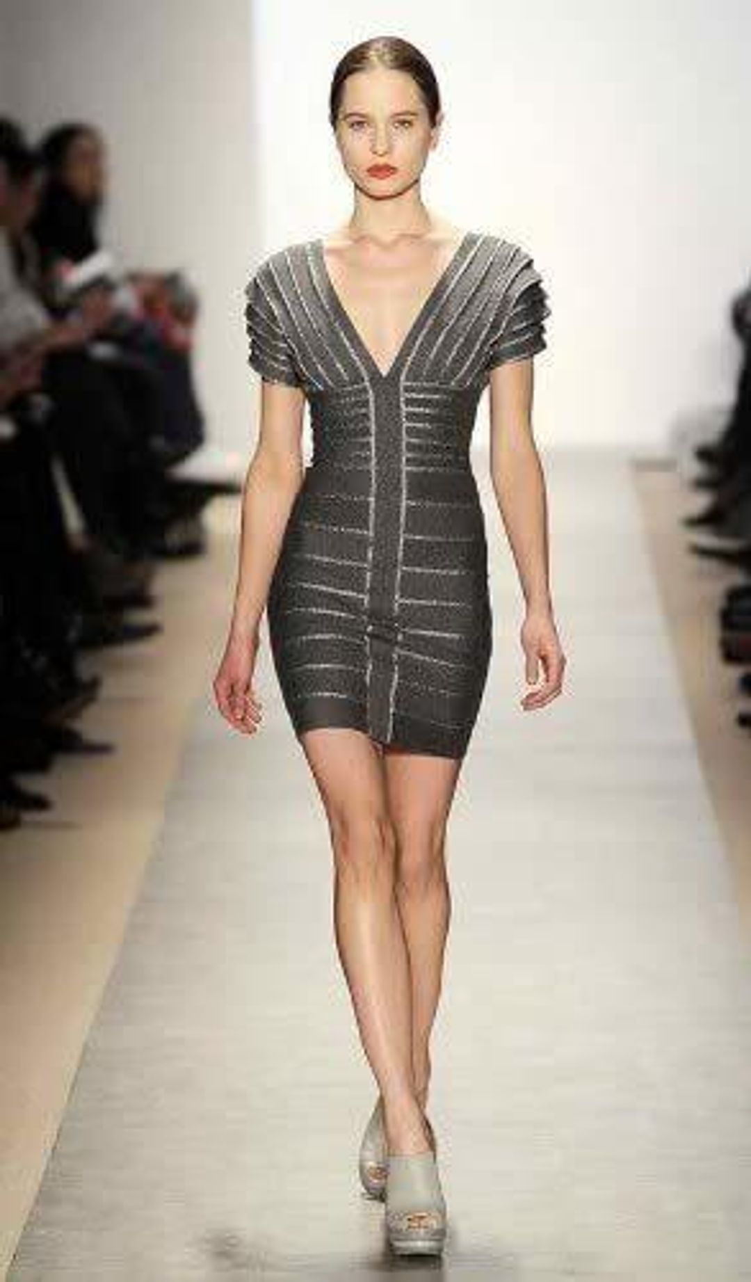 Herve Leger Runway Knit Dress XS for rent on The Volte - main image