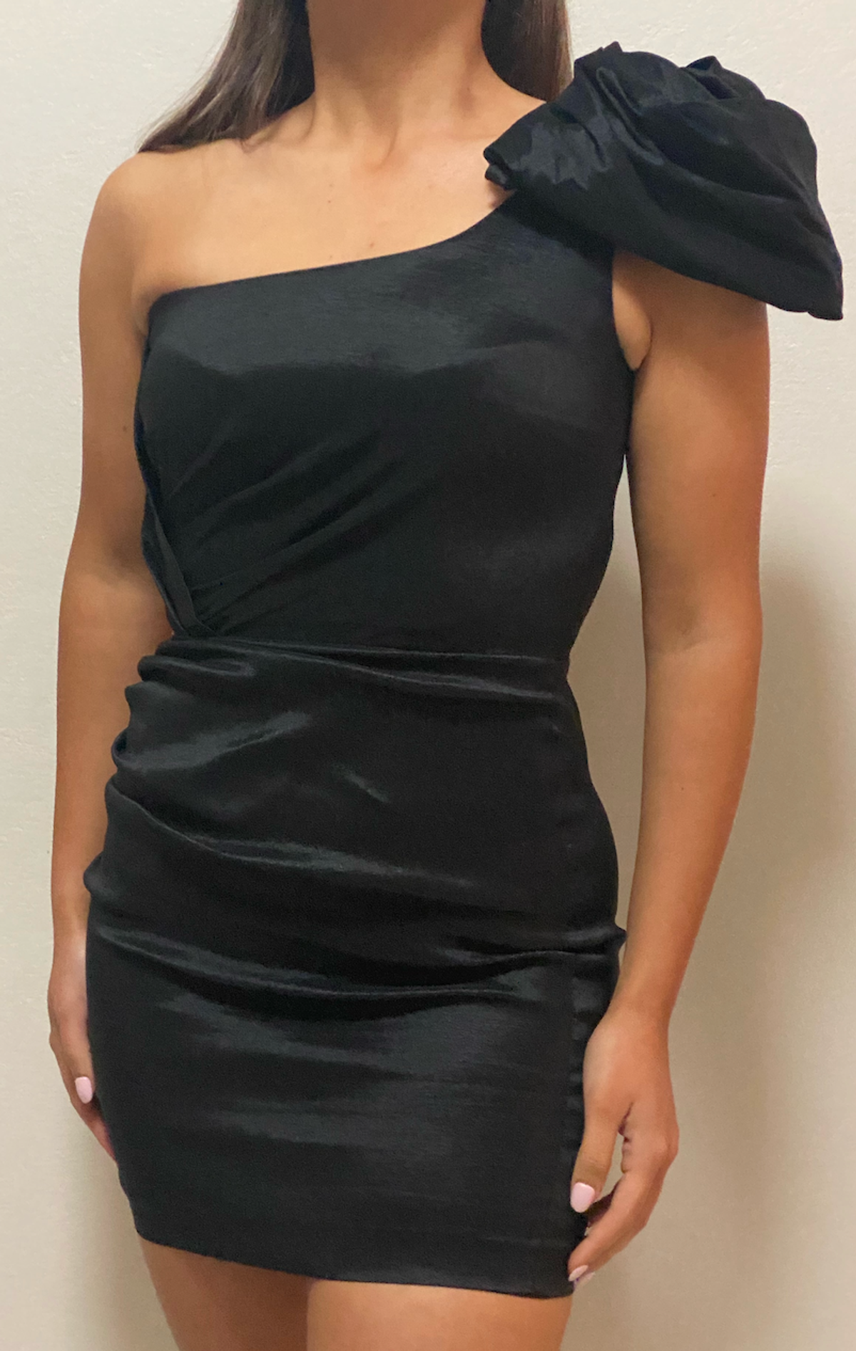 Love Nookie Candice One Shoulder Mini Dress Black Size 10 - Image 7