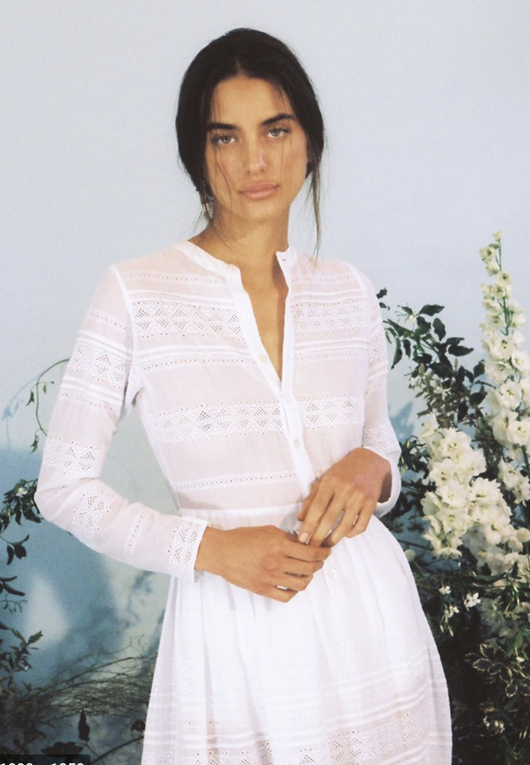 Sir The Label Cotton Elke Pleated Maxi Dress White | AU 10 for rent on The Volte - main image