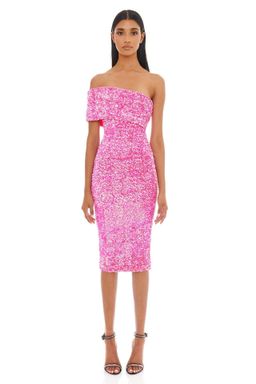 Eliya The Label Alyssa Midi Dress Pink Size 14 for rent on The Volte - image 3