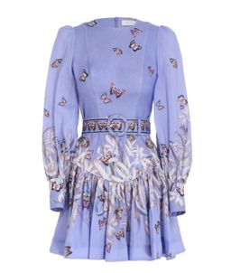 Zimmermann Botanica Belted Linen Mini Dress Pandanus Size 8 for rent on The Volte - image 2