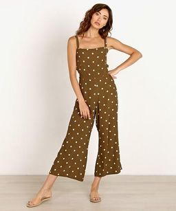 Faithfull the Brand Playa Jumpsuit in polka dot for rent on The Volte - image 1