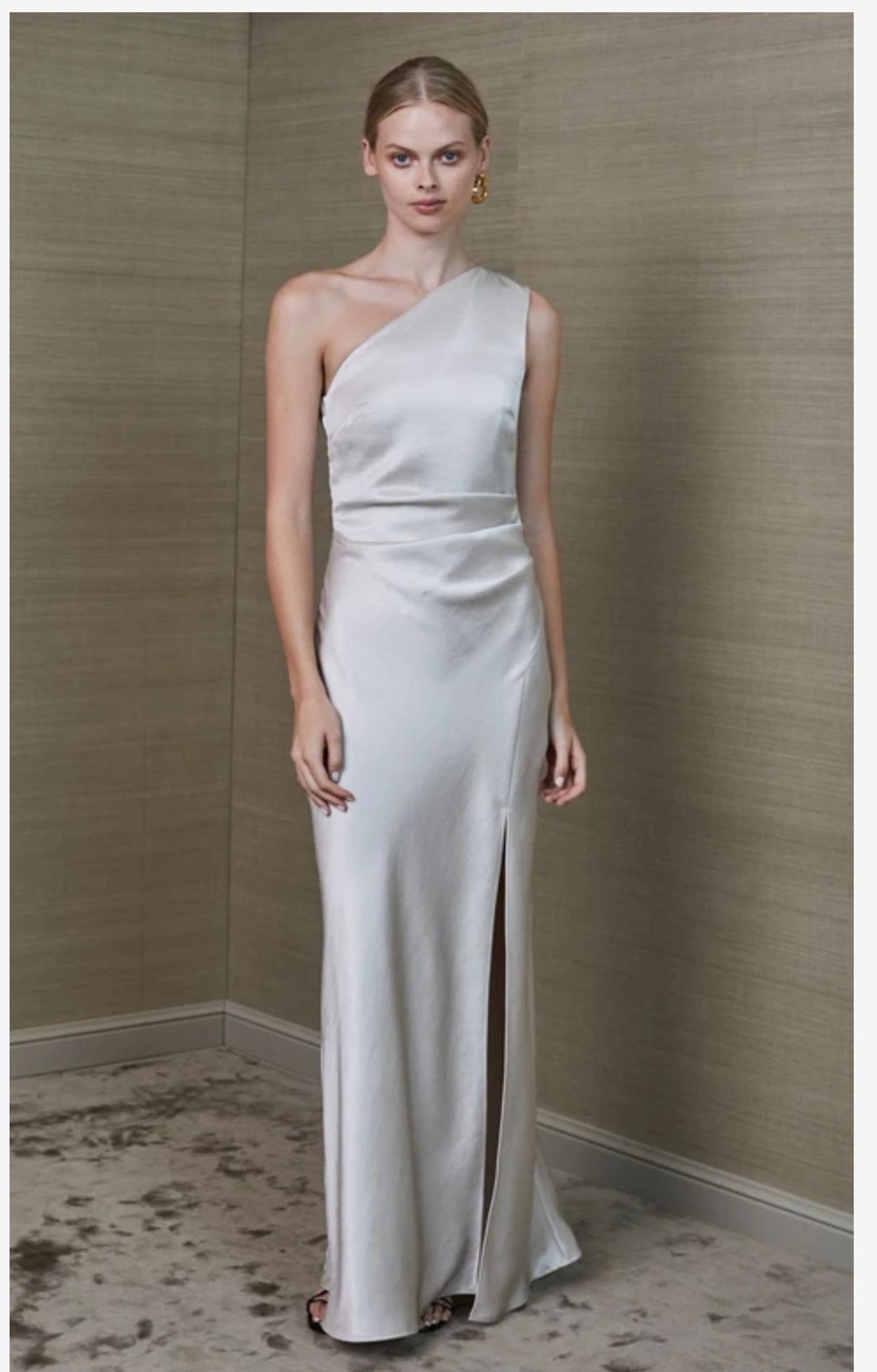 Bec & Bridge Alegra Asym Maxi Dress Cream Size 10 - Image 1