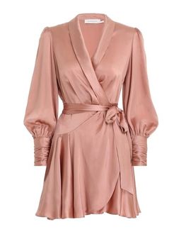 Zimmermann Silk Wrap Mini Lipstick Pink Size 6 for rent on The Volte - image 3