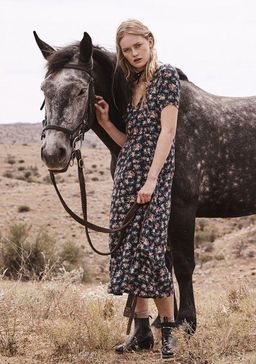 Auguste // Roxy Lady 90s Ditsy Floral ~ Black for rent on The Volte - image 2