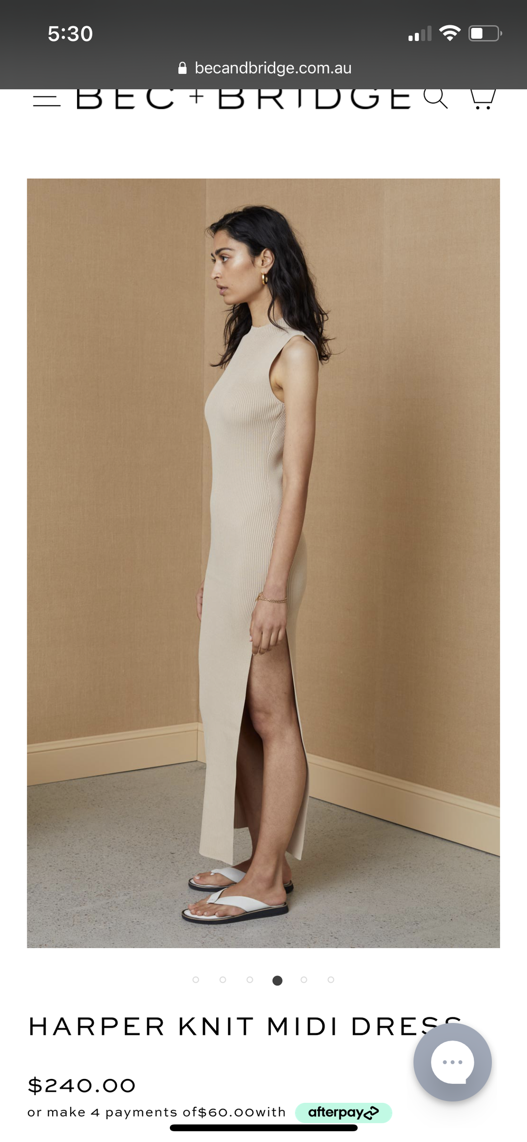 Harper Knit Midi Dress for rent on The Volte - main image