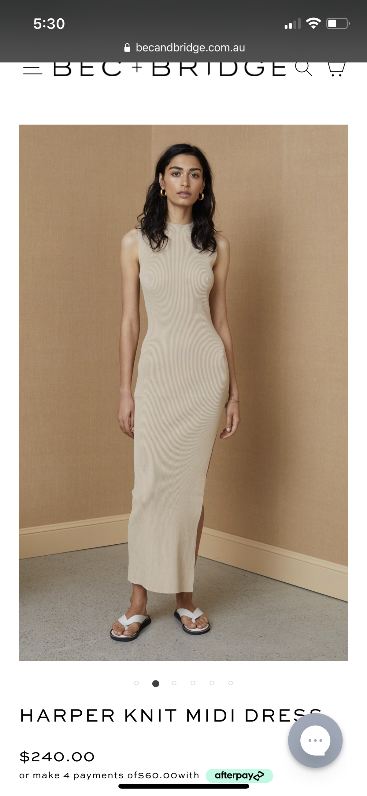 Harper Knit Midi Dress - Image 1