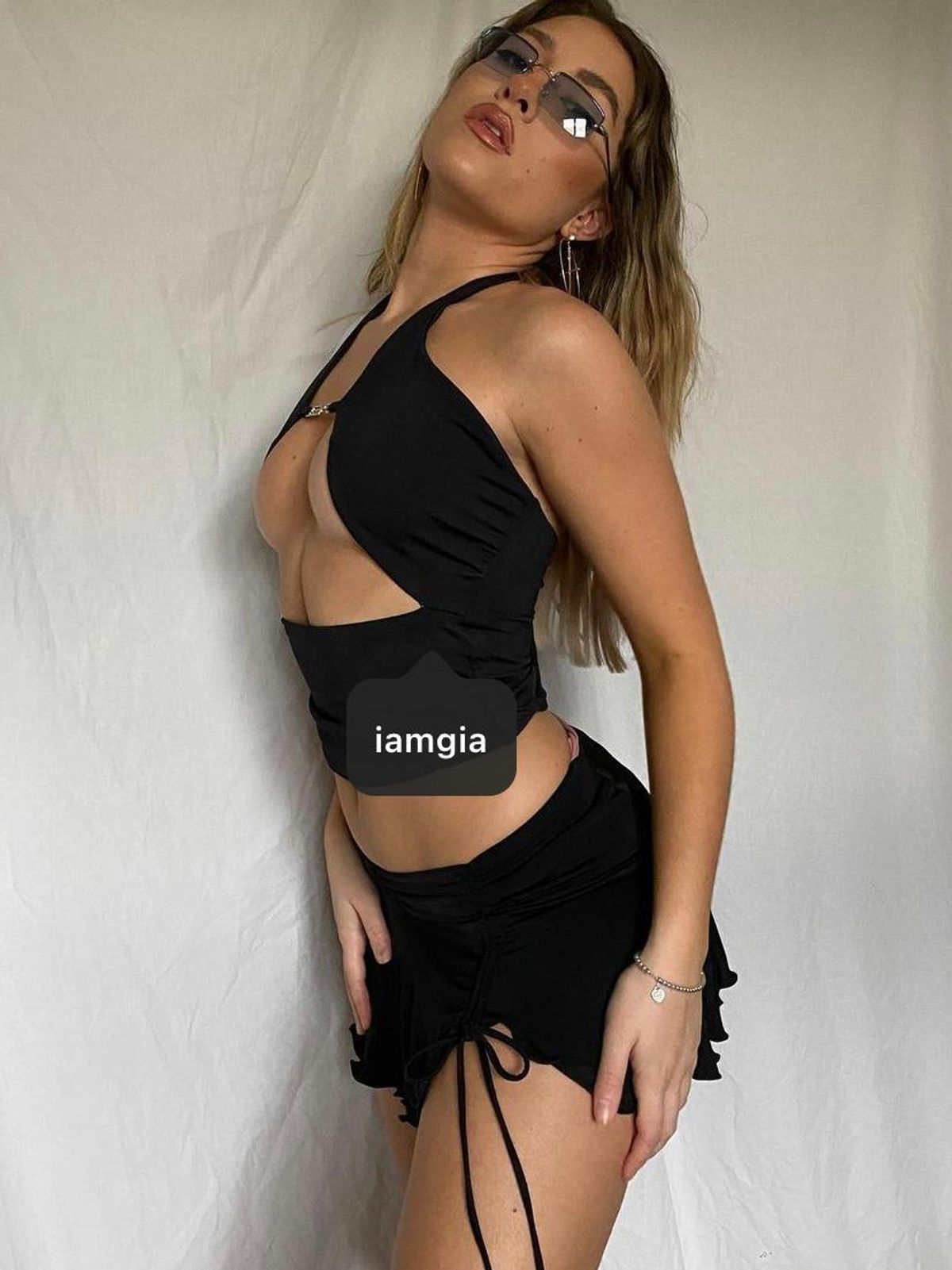 I.AM.GIA Cosmo Top & Amy Skirt Black Size 8 - Image 2