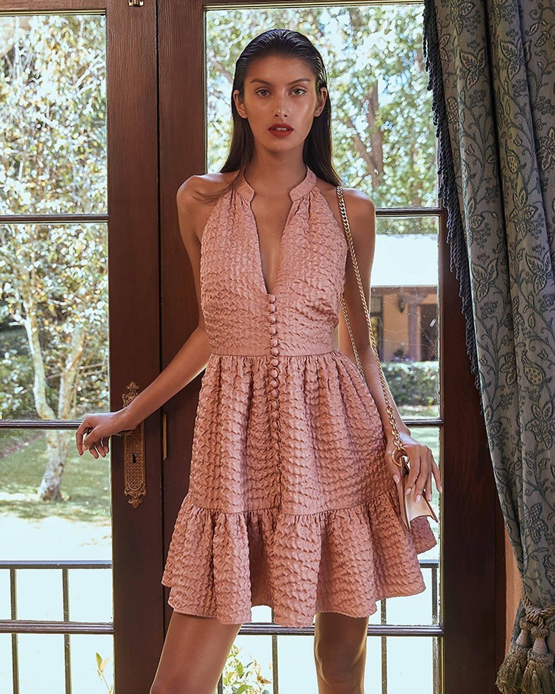 Sheike Milly Dress Nude Size 6 for rent on The Volte - main image