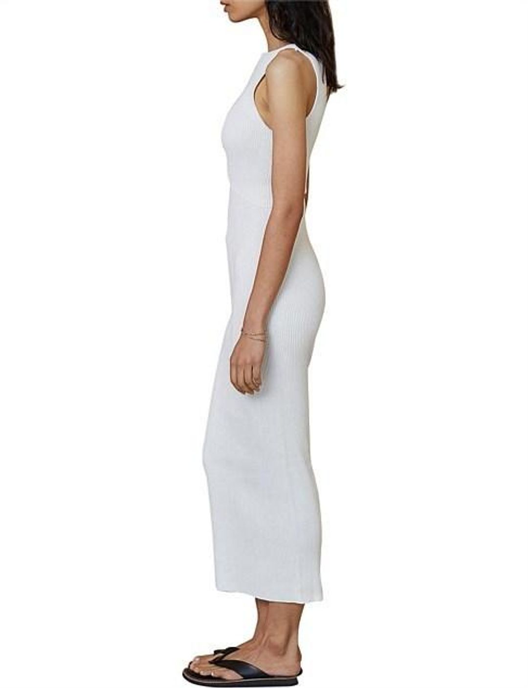 Bec & Bridge Versailles Sleeveless Knit Midi Dress White Size 8 for rent on The Volte - main image