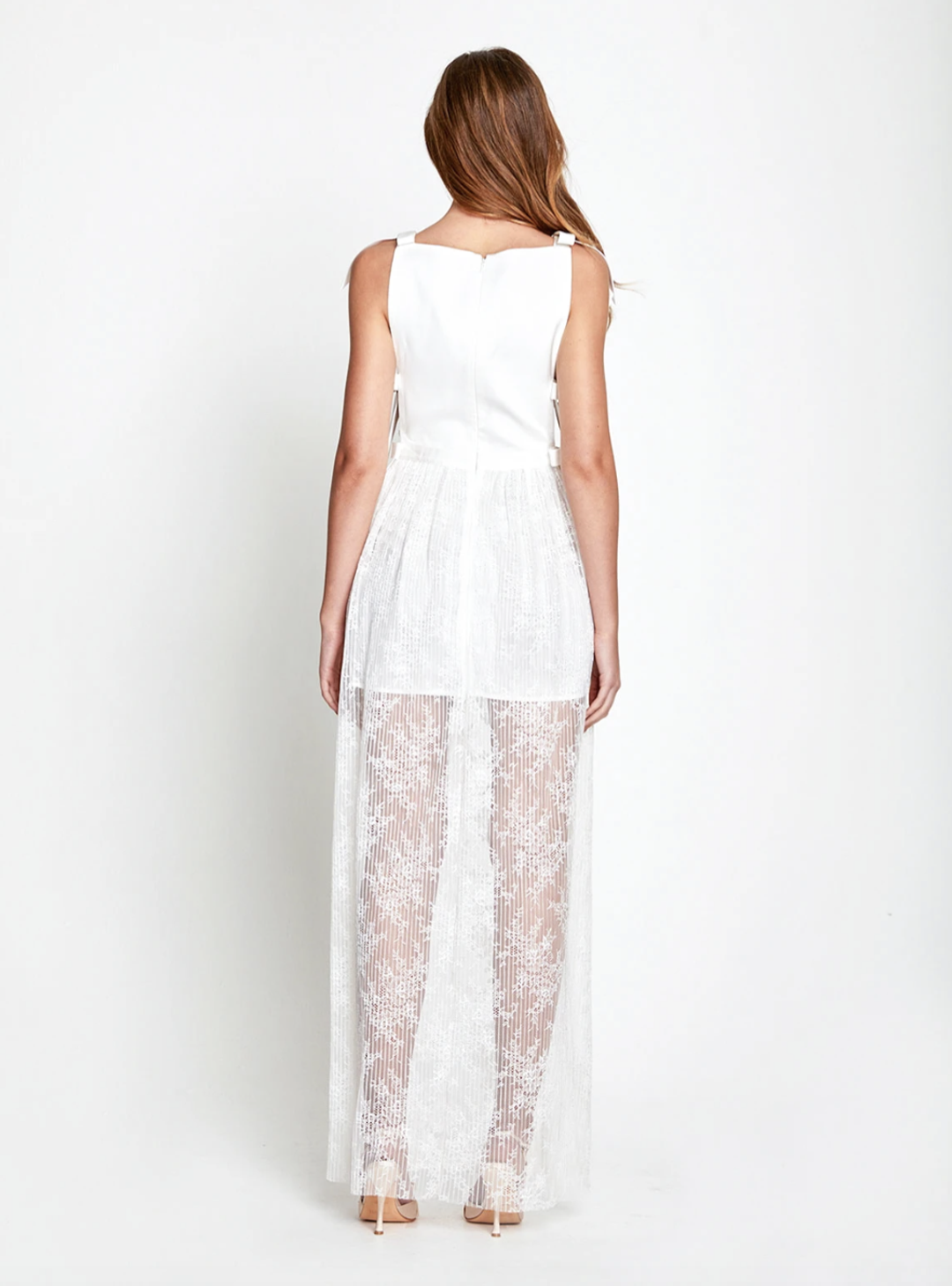 Alice McCall Witchcraft Maxi Dress Porcelain White Size 4 for rent on The Volte - main image