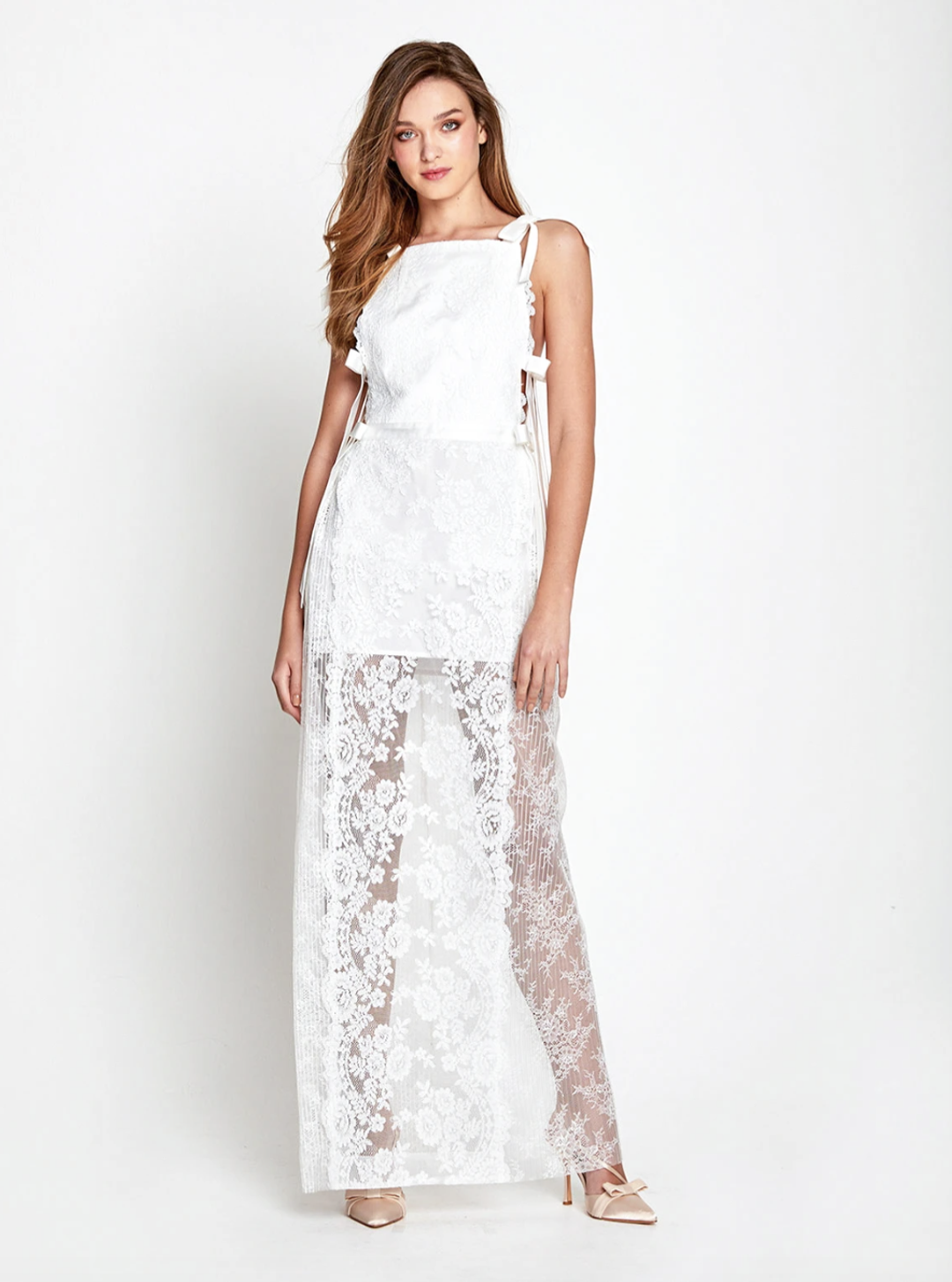 Alice McCall Witchcraft Maxi Dress Porcelain White Size 4 for rent on The Volte - main image