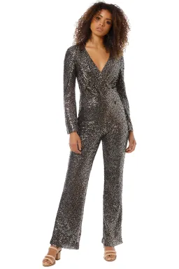 Misha Sharnie Pantsuit Gold Size 10/M for rent on The Volte - image 1