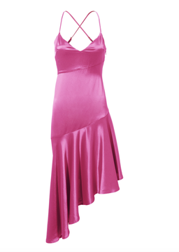 MISHA FUSCHIA MADELYN DRESS - SIZE 12 AU/8 US (RRP $380) for rent on The Volte - image 4