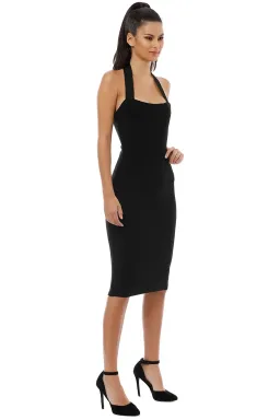 Misha Julia Midi Dress Black Size 8 for rent on The Volte - image 2