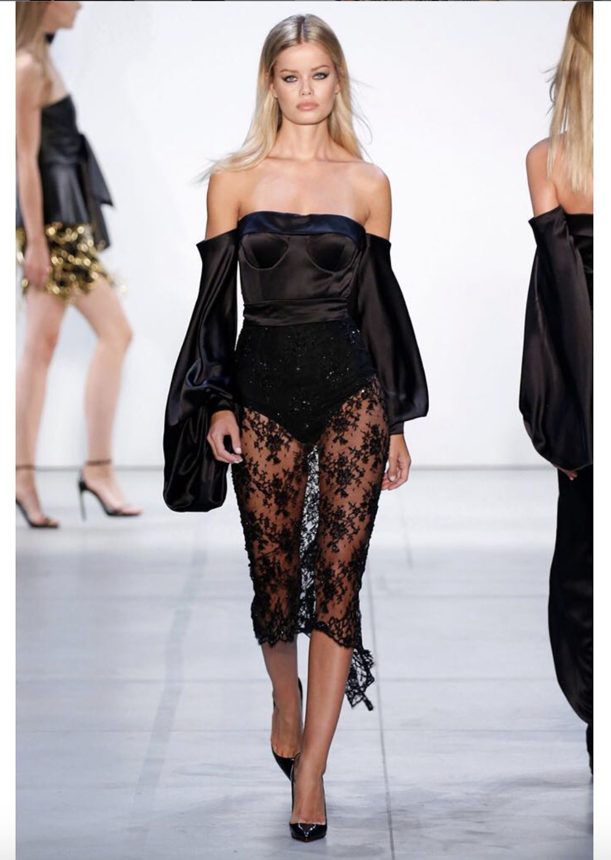 Misha Cleo Midi Dress Black Size 8 - Image 3