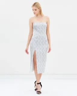 Manning Cartell No Filter Strapless Dress Silver Size 10 for rent on The Volte - image 1