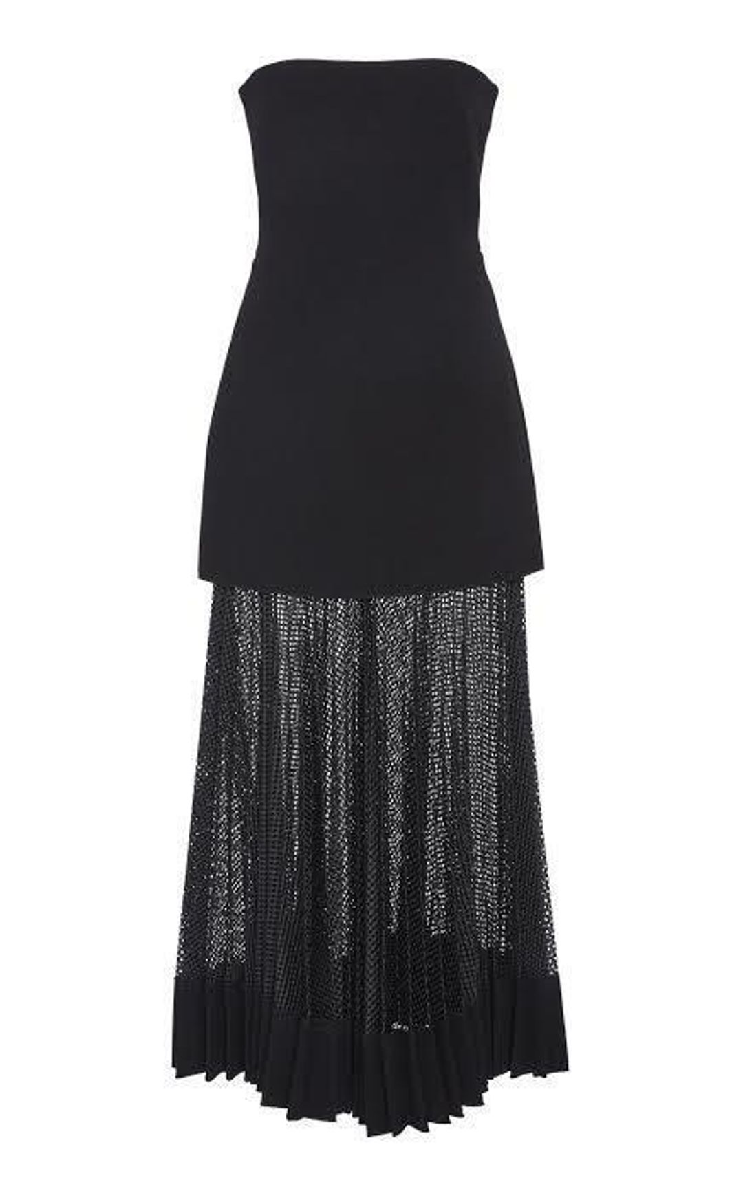 Dion Lee Net Pleat Dress Black Size 10 for rent on The Volte - main image