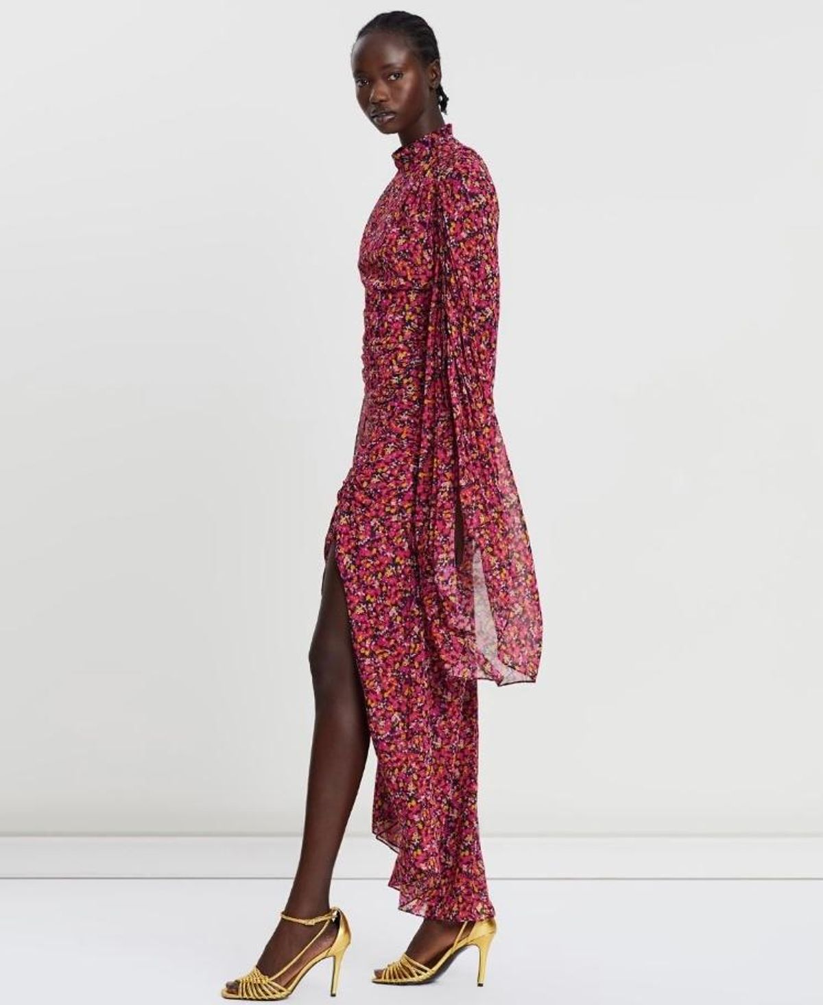 Camilla and Marc Lilia Ruched Dress Floral Size 6 - Image 4