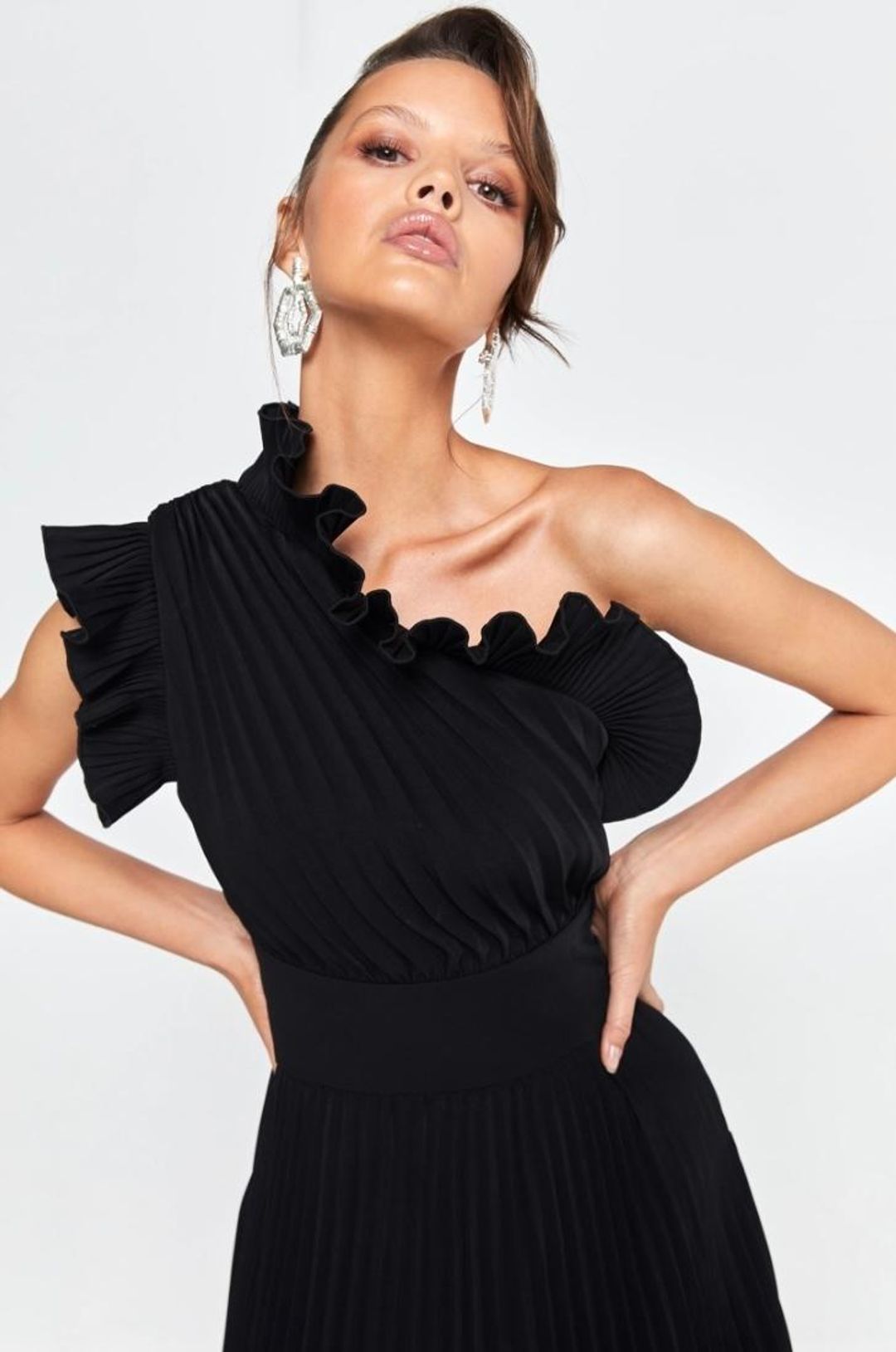 Mossman The Lady Like Dress Black Size 12 for rent on The Volte - main image