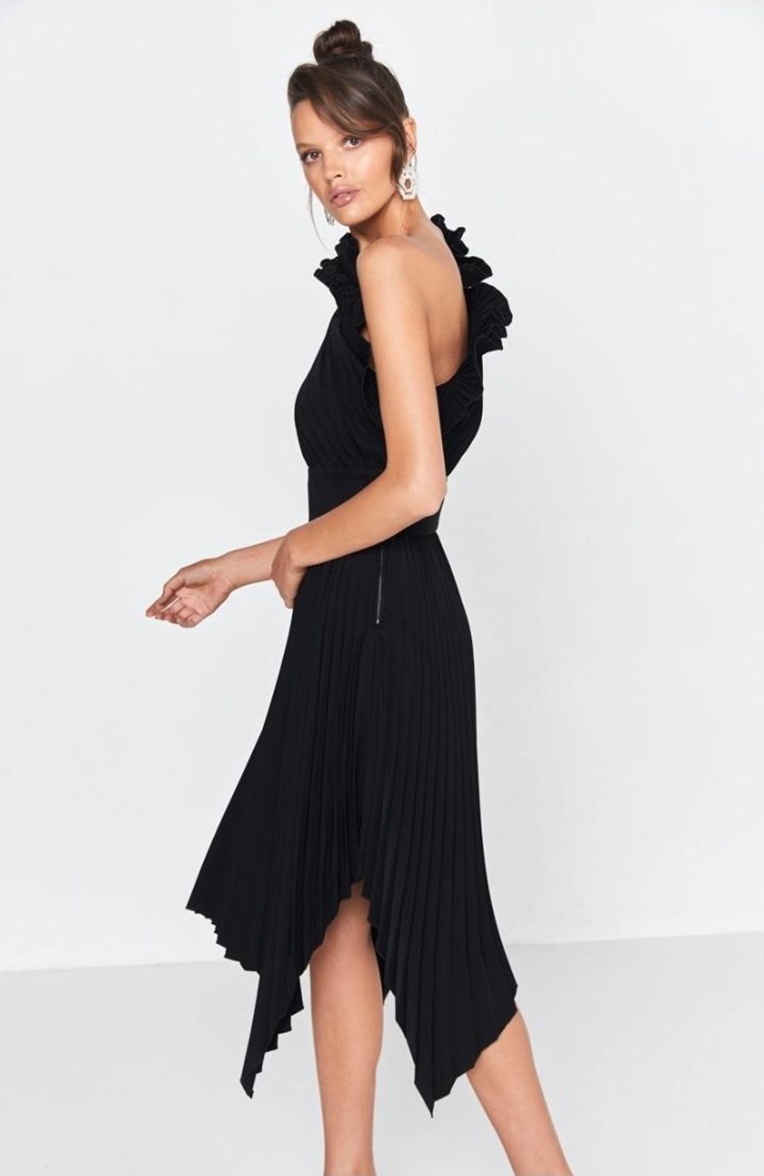 Mossman The Lady Like Dress Black Size 12 for rent on The Volte - main image