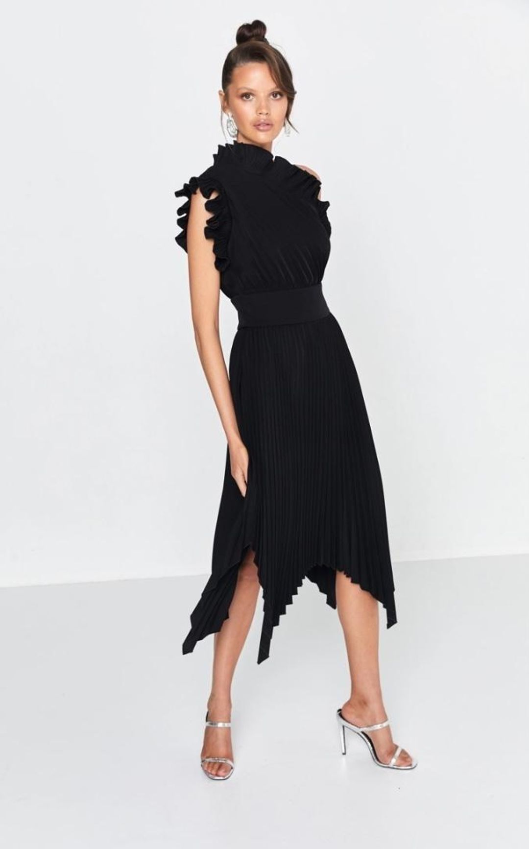 Mossman The Lady Like Dress Black Size 12 for rent on The Volte - main image