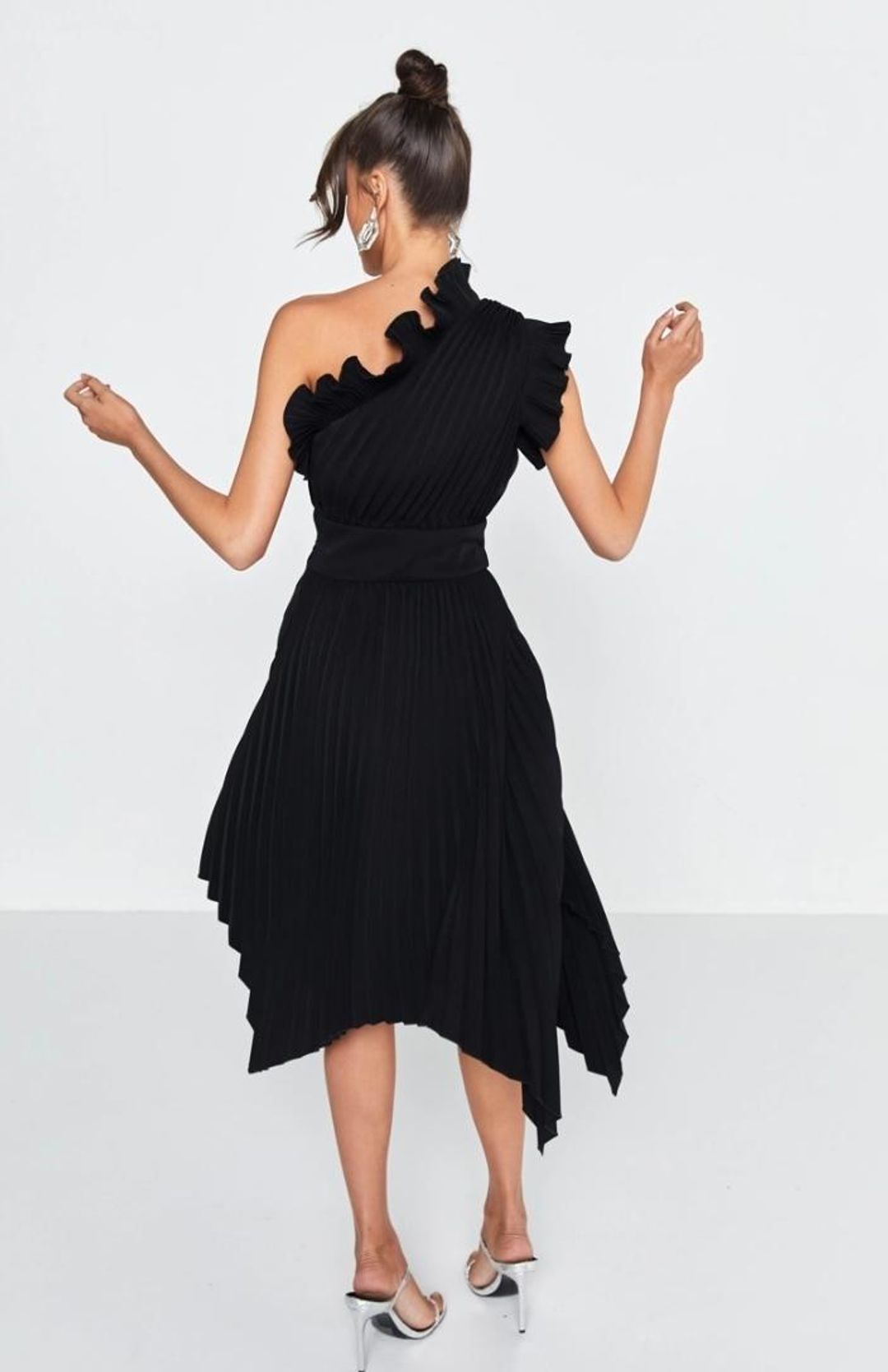 Mossman The Lady Like Dress Black Size 12 for rent on The Volte - main image