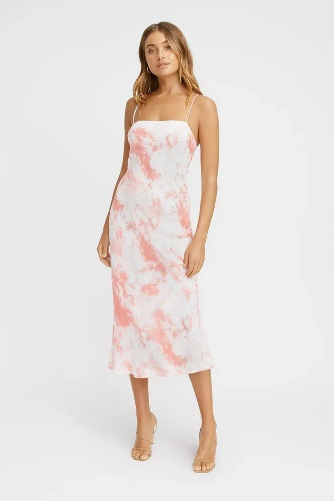 Kookai Destiny Slip Midi Dress Print Size 6 for rent on The Volte - main image