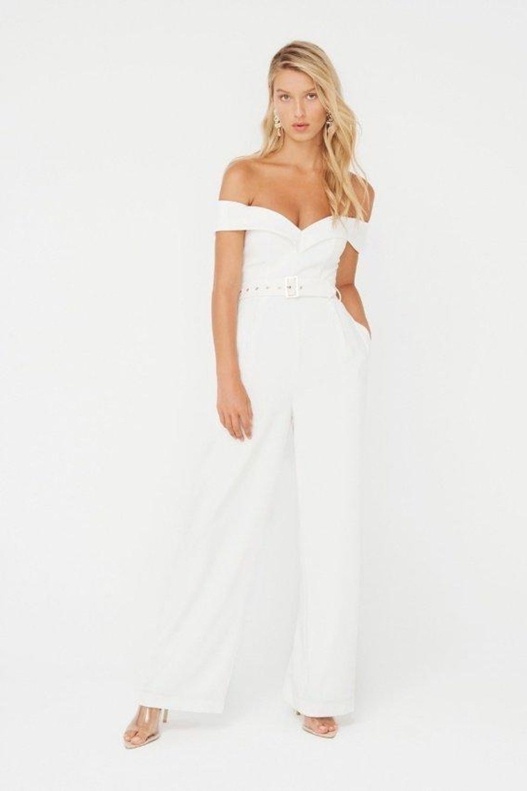 Sheike Amore Jumpsuit - White Size 6 for rent on The Volte - main image