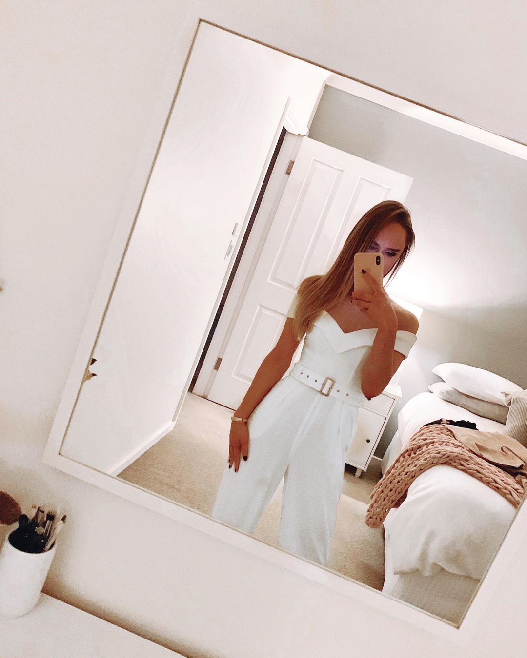 Sheike Amore Jumpsuit - White Size 6 for rent on The Volte - main image